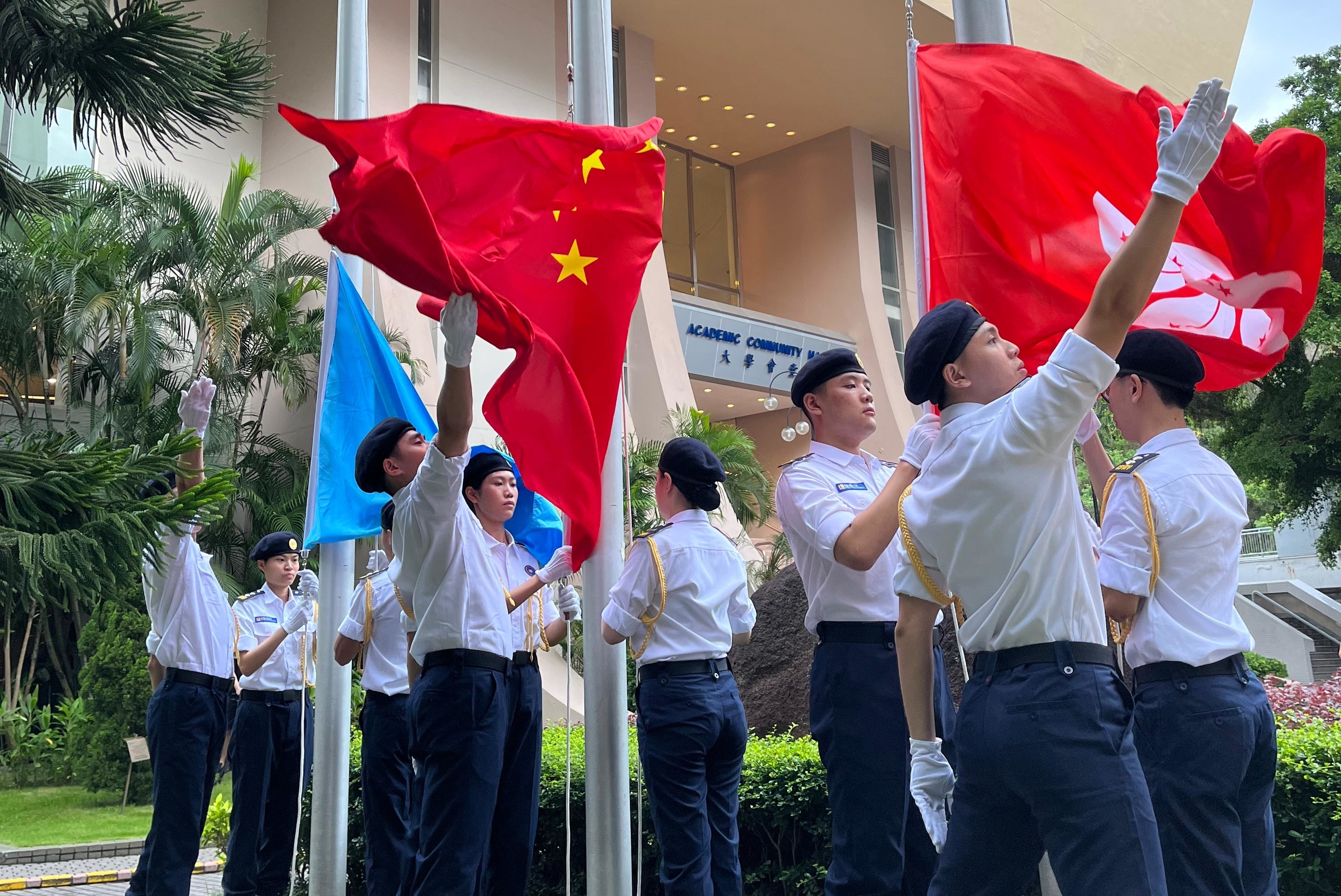 flag raising